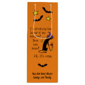 Blut meiner Feinde, JK Wein, schwarze Katze Geschenktüte Für Weinflaschen (Vorderseite)