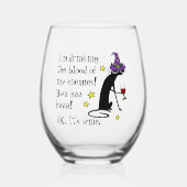 Blut meiner Feinde, JK Wein, schwarze Katze Weinglas Ohne Stiel (Vorderseite)