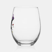 Blut meiner Feinde, JK Wein, schwarze Katze Weinglas Ohne Stiel (Links)