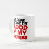 Blut meiner Feinde Kaffeetasse (Vorderseite Links)