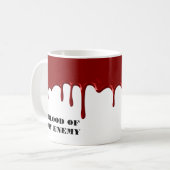 Blut meines Feindes Halloween  Kaffeetasse (Vorderseite Links)