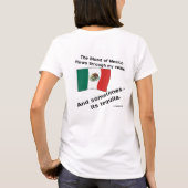 Blut Mexiko fließt durch Venen manchmal Tequila T-Shirt (Rückseite)