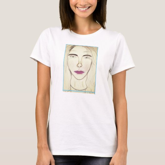Blut mit Portrait T-Shirt (Vorderseite)
