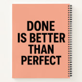 Blut mit Widerstandskraft - Motivierend Typografie Notizblock (Rückseite)