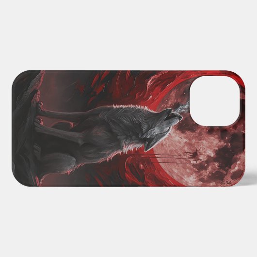 Blut-Mond-Howl iPhone Hülle (Rückseite (Horizontal))