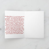 BLUT Mond Samhain FEENHAFTE Gruß KARTE Halloween (Innenseite)