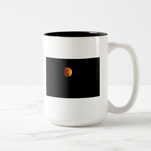 Blut-Mond Zweifarbige Tasse (Rechts)
