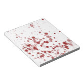 Blut Notizblock (angewinkelt)