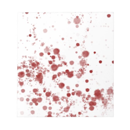 Blut Notizblock (Vorderseite)