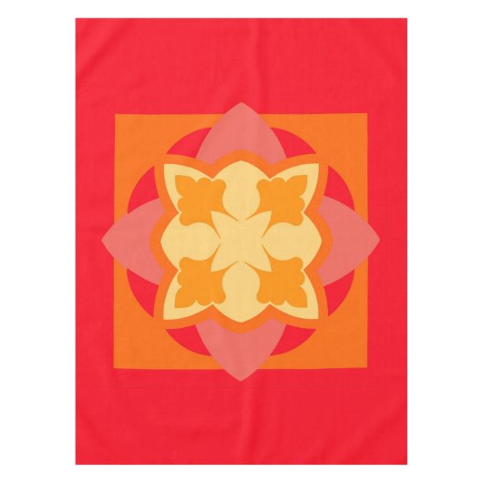 Blut Orange Tischdecke (Vorderseite)