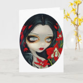 "Blut-Orchideen-" Gruß-Karte Karte (Gelbe Blume)