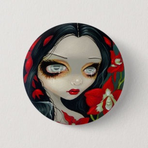 "Blut-Orchideen-" Knopf Button