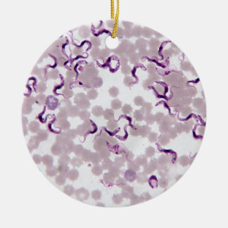 Blut-Parasit Trypanosoma Keramikornament