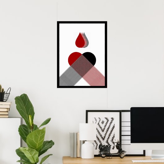 Blut Poster (Heimbüro)