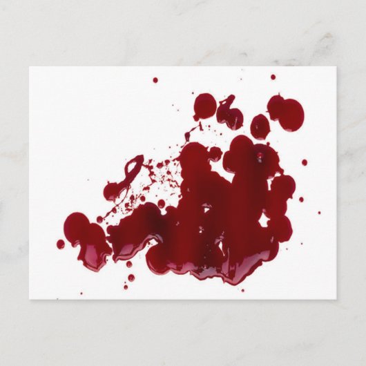 Blut Postkarte (Vorderseite)