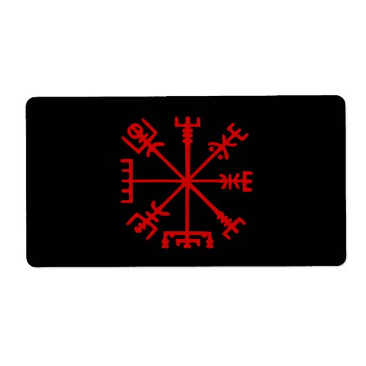 Blut Red Vegvísir (Viking Compass) (Vorne)
