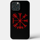 Blut Red Vegvísir (Viking Compass) Case-Mate iPhone Hülle (Rückseite)
