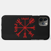 Blut Red Vegvísir (Viking Compass) Case-Mate iPhone Hülle (Rückseite (Horizontal))