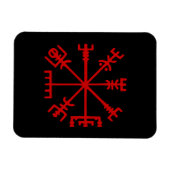 Blut Red Vegvísir (Viking Compass) Magnet (Horizontal)