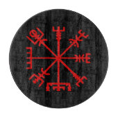 Blut Red Vegvísir (Viking Compass) Schneidebrett (Vorderseite)