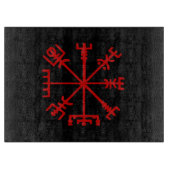 Blut Red Vegvísir (Viking Compass) Schneidebrett (Vorderseite)