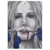 Blut-Rosenvampire-ursprüngliches Kunst-Klemmbrett Klemmbrett (Rückseite)