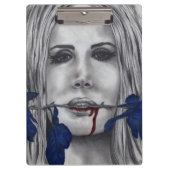 Blut-Rosenvampire-ursprüngliches Kunst-Klemmbrett Klemmbrett (Vorderseite)