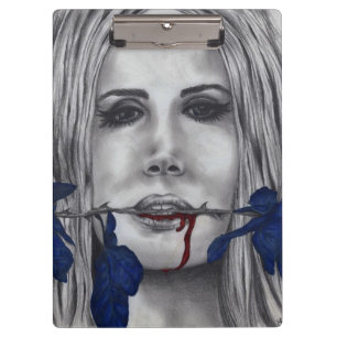 Blut-Rosenvampire-ursprüngliches Kunst-Klemmbrett Klemmbrett