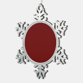 Blut rot schneeflocken Zinn-Ornament (Rechts)