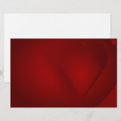 Blut-Rote Herzen Stationery Briefpapier (Vorne/Hinten)