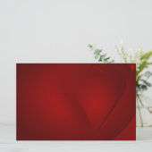 Blut-Rote Herzen Stationery Briefpapier (Stehend Vorderseite)