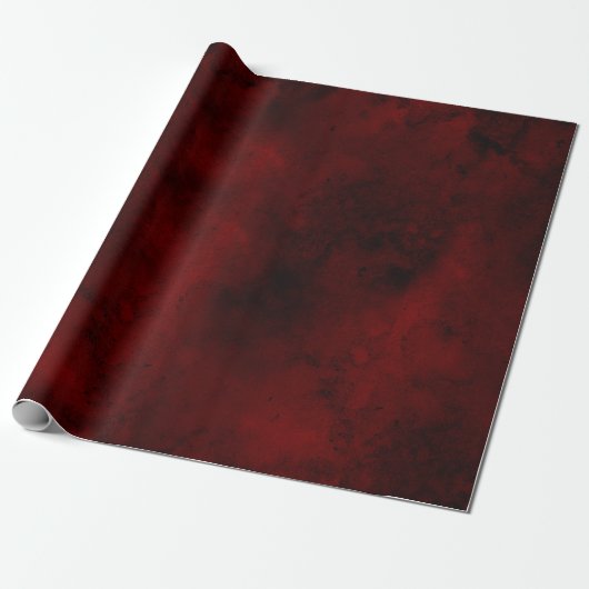 Blut-Rotes Geschenk Wrap Geschenkpapier (Ungerollt)