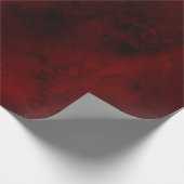 Blut-Rotes Geschenk Wrap Geschenkpapier (Ecke)