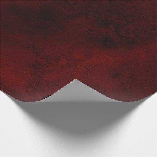 Blut-Rotes Geschenk Wrap Geschenkpapier (Ecke)