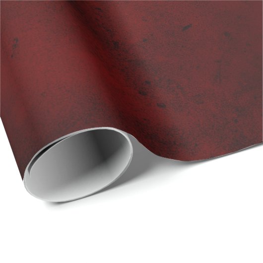 Blut-Rotes Geschenk Wrap Geschenkpapier (Rolleneckpunkt)