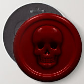 Blut-Schädel Button (Vorne & Hinten)