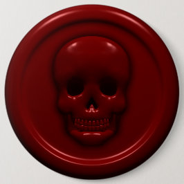 Blut-Schädel Button