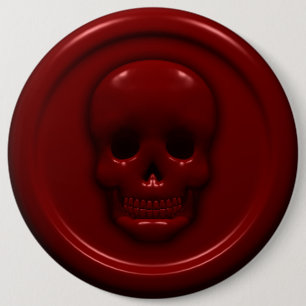 Blut-Schädel Button