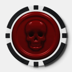 Blut-Schädel Pokerchips