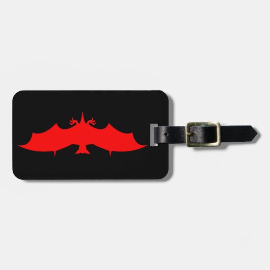 Blut-Schläger Gepäckanhänger (Vorderseite horizontal)