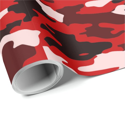 Blut-Schwarz-Camouflage Geschenkpapier (Rolleneckpunkt)