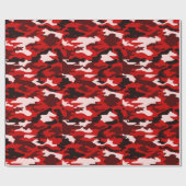 Blut-Schwarz-Camouflage Geschenkpapier (Flach)