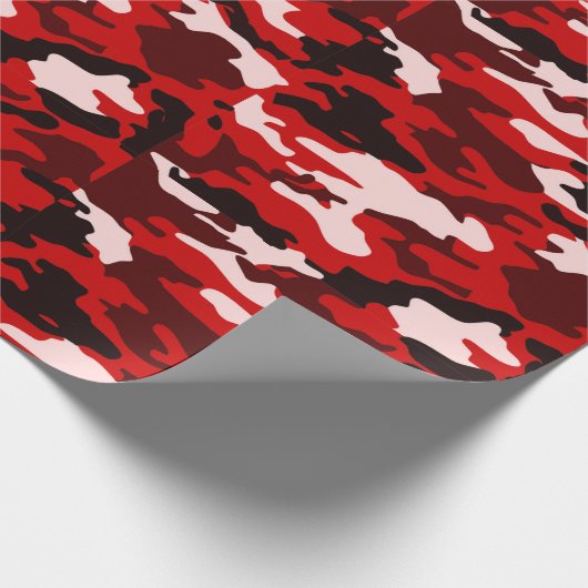 Blut-Schwarz-Camouflage Geschenkpapier (Ecke)
