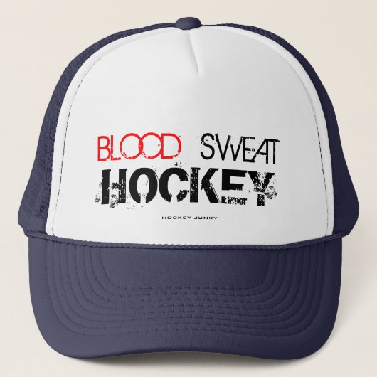 BLUT-SCHWEISS-HOCKEY TRUCKERKAPPE (Vorderseite)