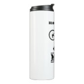 Blut-Schweiß und Mud-Zykloskreuz Thermosbecher (Nach links gedreht)