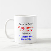 Blut-Schweiß und Risse Kaffeetasse (Links)