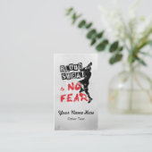 Blut schwitzte keine visitenkarte (Stehend Vorderseite)