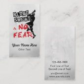 Blut schwitzte keine visitenkarte (Vorne/Hinten)