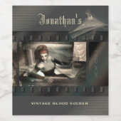 Blut Sind zum Kotzen Vampire Horror Movie Weinetikett (Einzelnes Label)