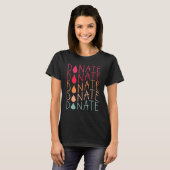 Blut spenden  Blut spenden Rette Leben T-Shirt (Vorne ganz)